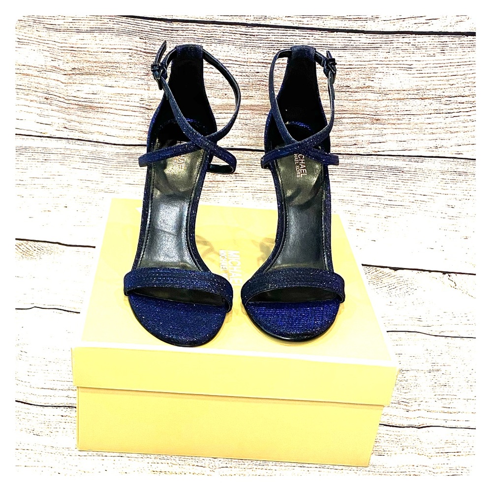 🆕 MICHAEL Michael Kors Blue High-Heeled Sandals
